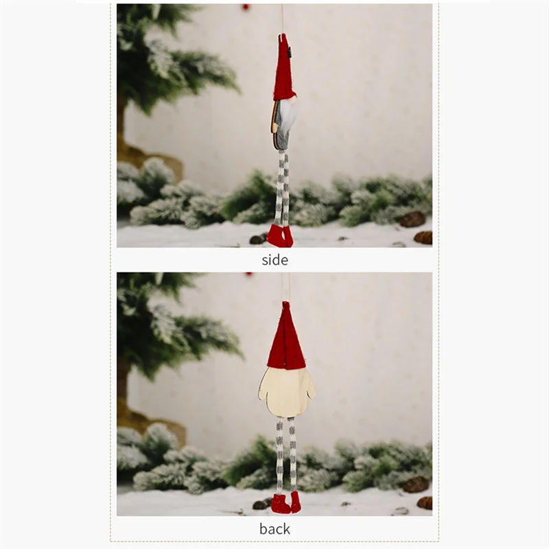 9 حزمة عيد الميلاد مجهولي الهوية طويلة الساق جنوم سانتا شجرة عيد الميلاد معلقة قطرة زخرفة زينة للمنزل قلادة الهدايا-B09B