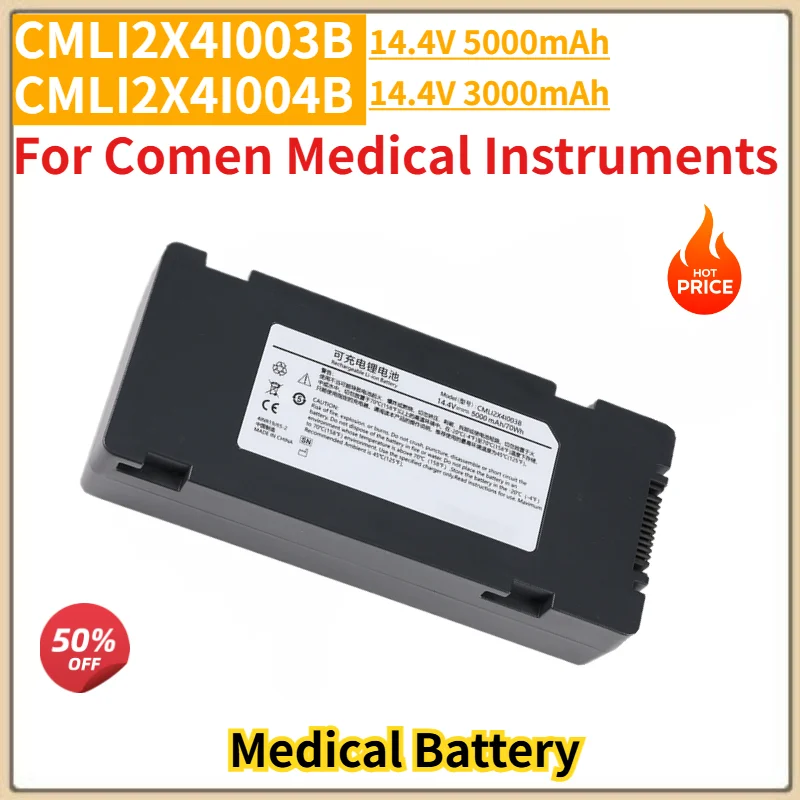 

High Quality 14.4V 5000mAh 3000mAh Replacement Battery for Comen Medical Instruments CMLI2X4I003B CMLI2X4I004B