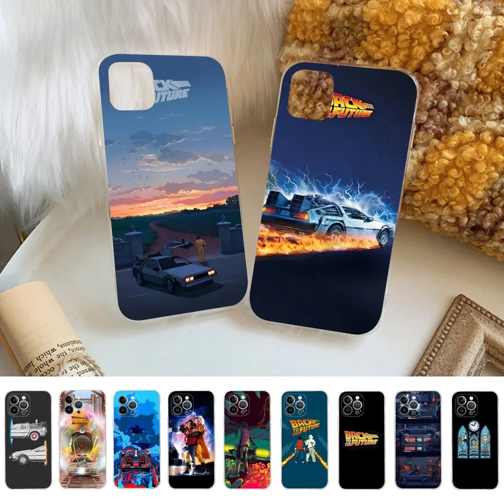 

B-Back To-the-Future Phone Case For iPhone 15 14 11 12 13 Mini Pro XS Max Cover 6 7 8 Plus X XR SE 2020 Funda Shell