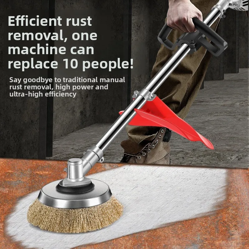 Handheld Electric Rust Remover, Steel Wire Brush Grinder for Metal & Concrete Surface Polishing