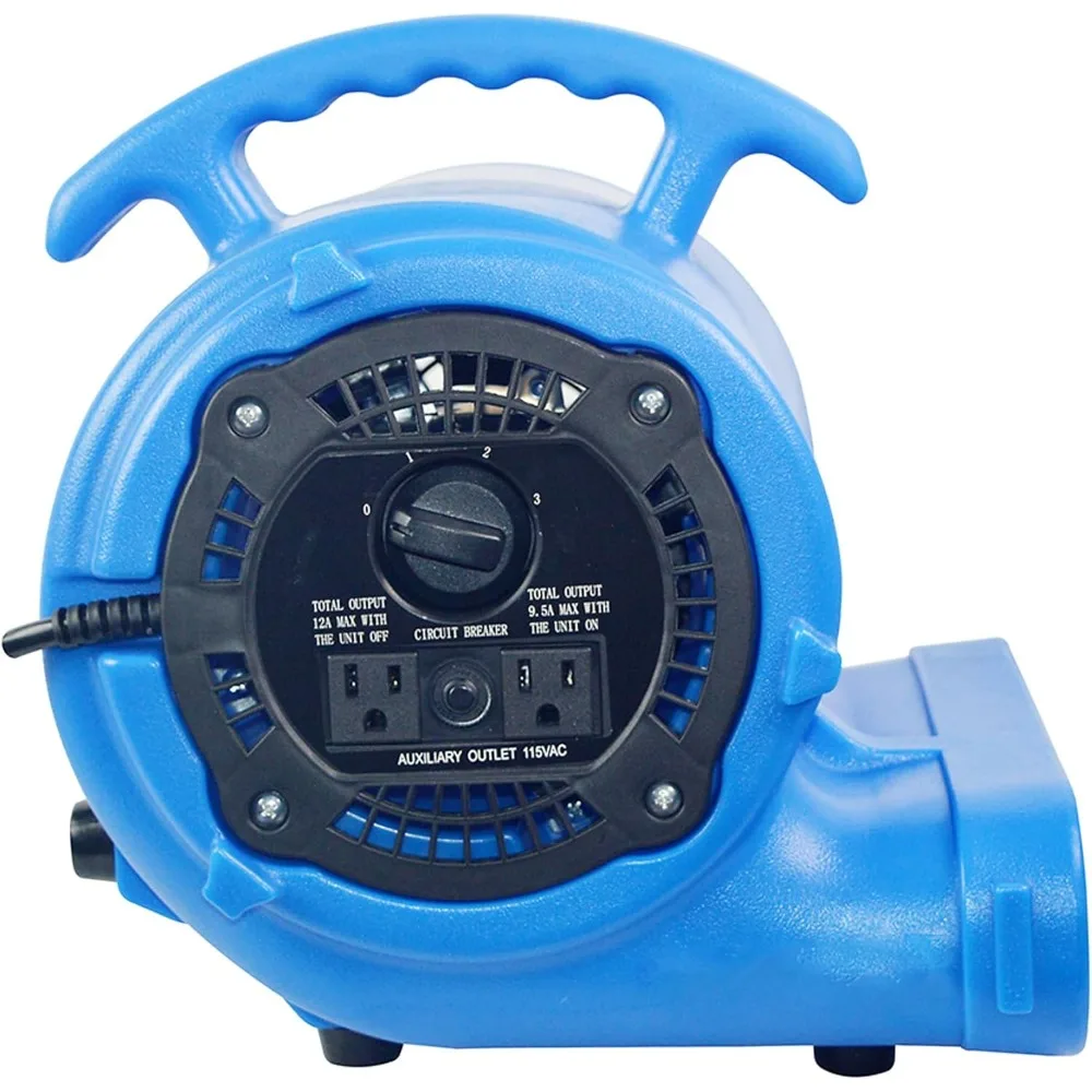 พัดลมเป่าลมแรง 1/4 แรงม้า 900CFM สำหรับเป่าพรม แห้งพื้น ระบายความร้อน - พัดลมอุตสาหกรรมสำหรับงานหนัก