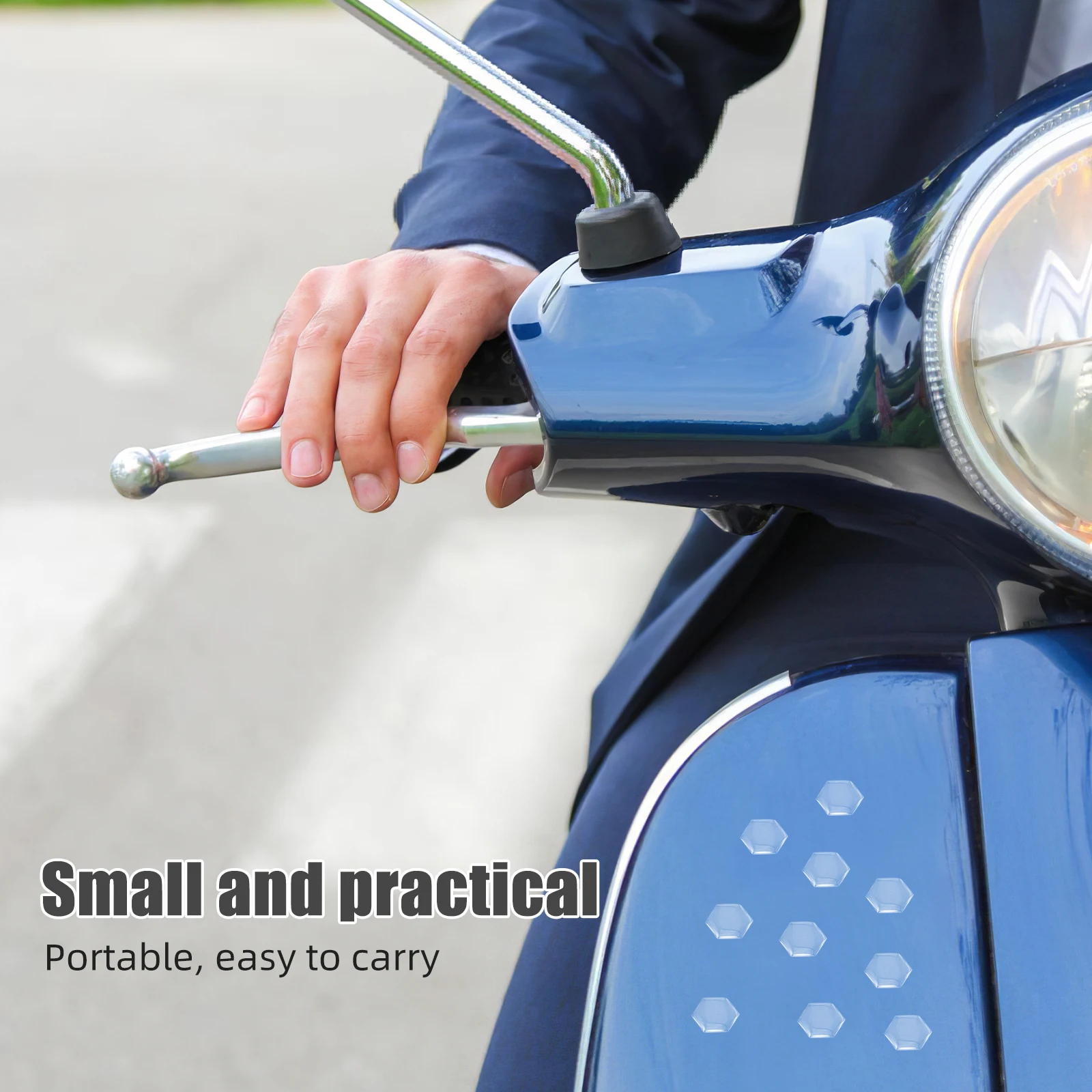 

Three-dimensional Motorcycle Protection Stickers Plastic Anti-collision Artifact