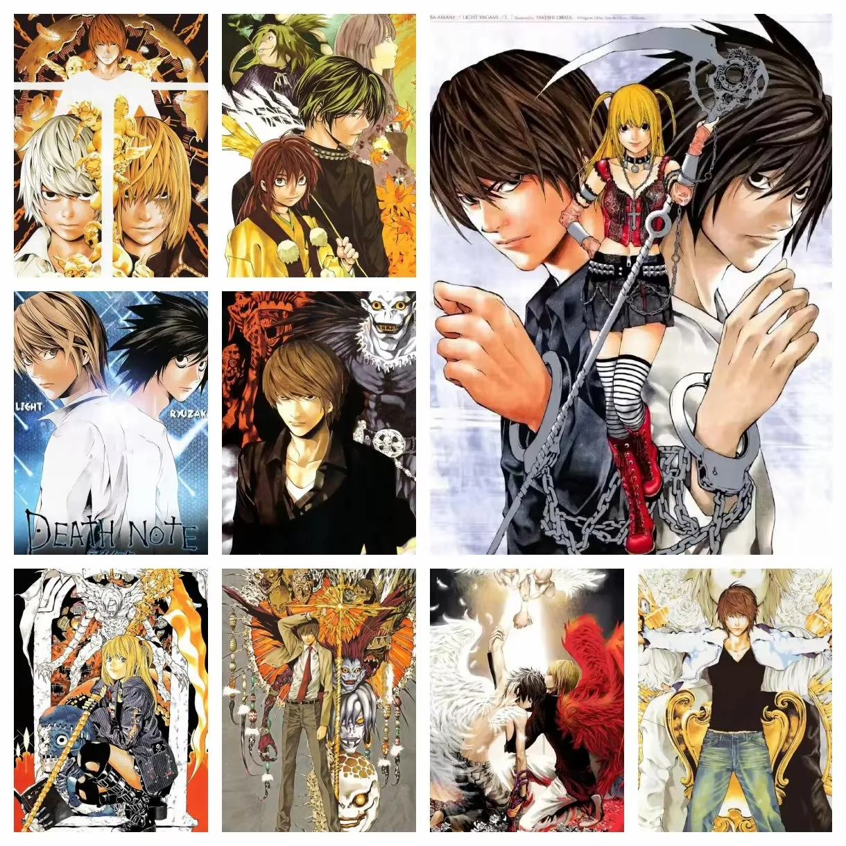 Diamantmalerei Klassisches Japanisches Anime Death Note Diamant-Mosaik Handgemachte Kunst Exquisites Kreatives Geschenk Heimdekoration