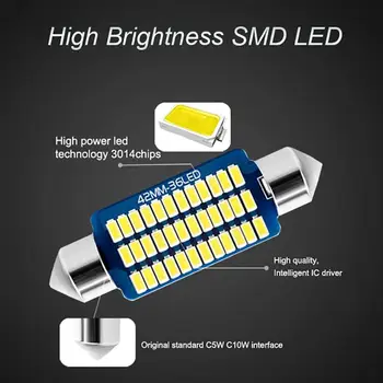 適用於Audi A3 8P 8V 8L A4 B5 B6 B7 B8 A5 8T A6 C5 C6 C7 A7 A8 D2 D3 A1 8X A2 Q3 Q5 Q7 的車載 LED 內裝燈(附 Canbus 總線) 8 最佳銷售 奧迪A4 B5改裝 - №1