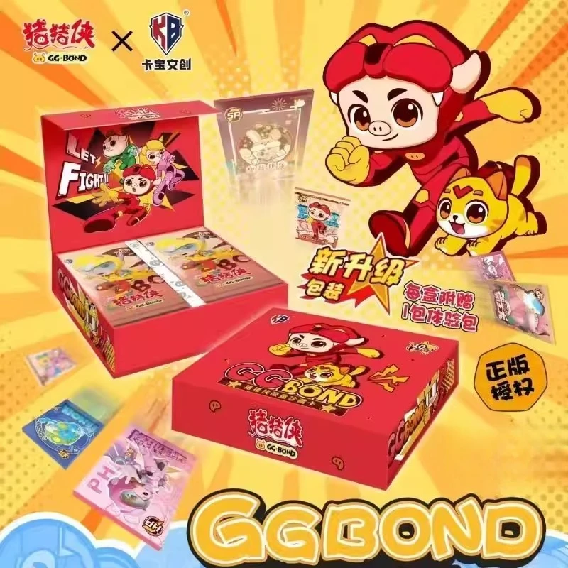 

Официальные коллекционные карты Kabao GG Bond «Супер-пигги», ограниченная серия, популярная отечественная аниме-карточная игра для фанатов, набор премиальных коллекционных карт