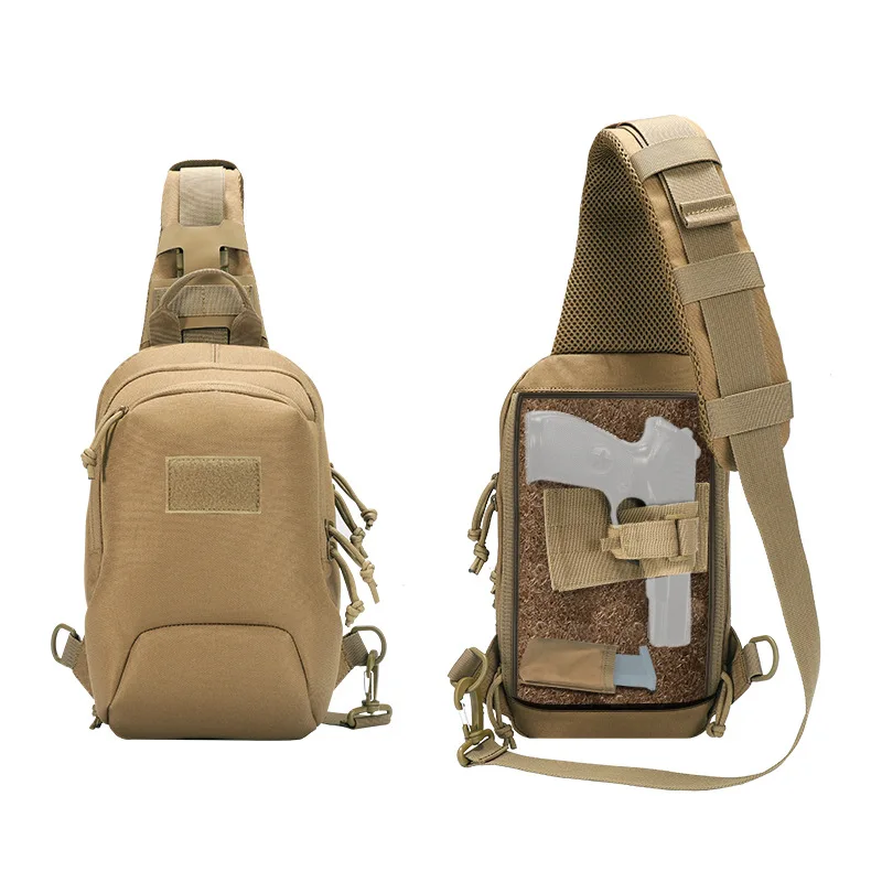 

CAMO 2021 New Tactical Breast Bag, Multifunctional Outdoor Hidden Pistol Breast Bag, Shoulder Crossbody Handbag