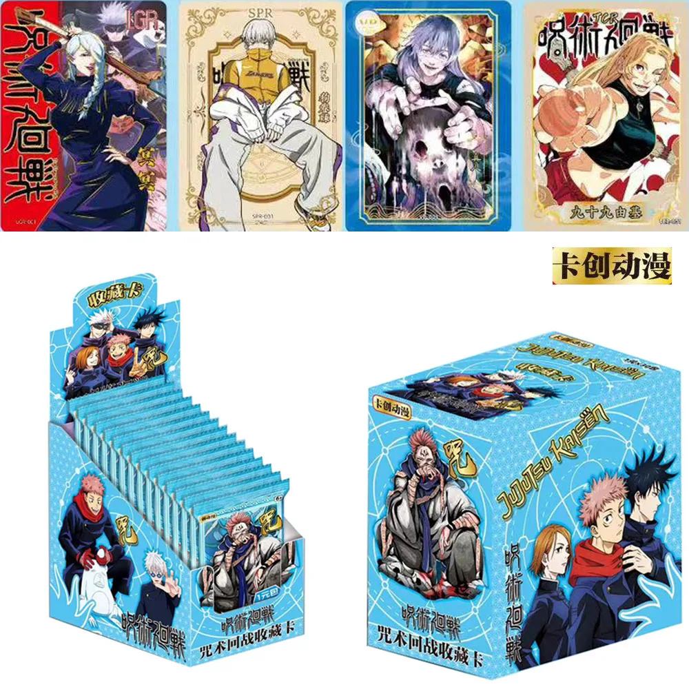 

2024 Jujutsu Kaisen Rare Cards for Kid Anime Character Gojo Satoru Fushiguro Megumi Itadori Yuji Warlock Collection Card Toy Gif