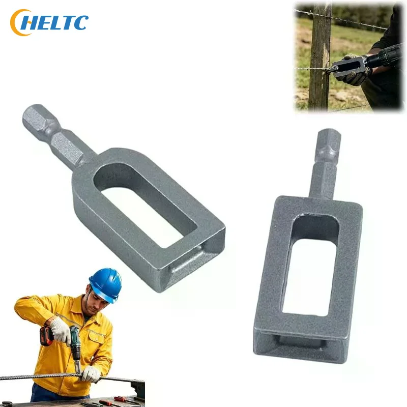 Electric Drill Wire Twister Tool For 9 & 11 Fence Wire Tying For Duty Drill Twisting Sleeve Drill Chuck Chain Link Fence Twister