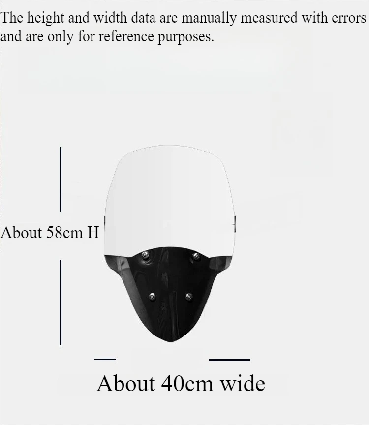 For Yamaha NMAX155 N-MAX155 2020-2024 Motorcycle Modified Windshield Wind Deflector Heightened Windshield Front Glass Parts