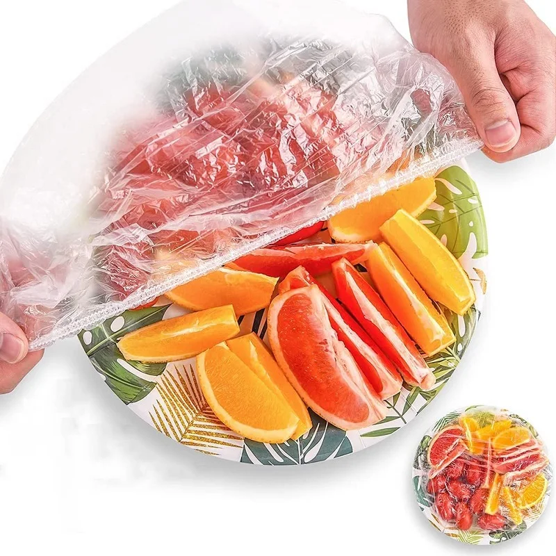 Einweg Lebensmittel Abdeckung Kunststoff Wrap Obst Lebensmittel Abdeckung Taschen Elastische Kunststoff Wrap Abdeckung Lebensmittel Grade Lagerung Tasche Küche Organizer – Detail 9