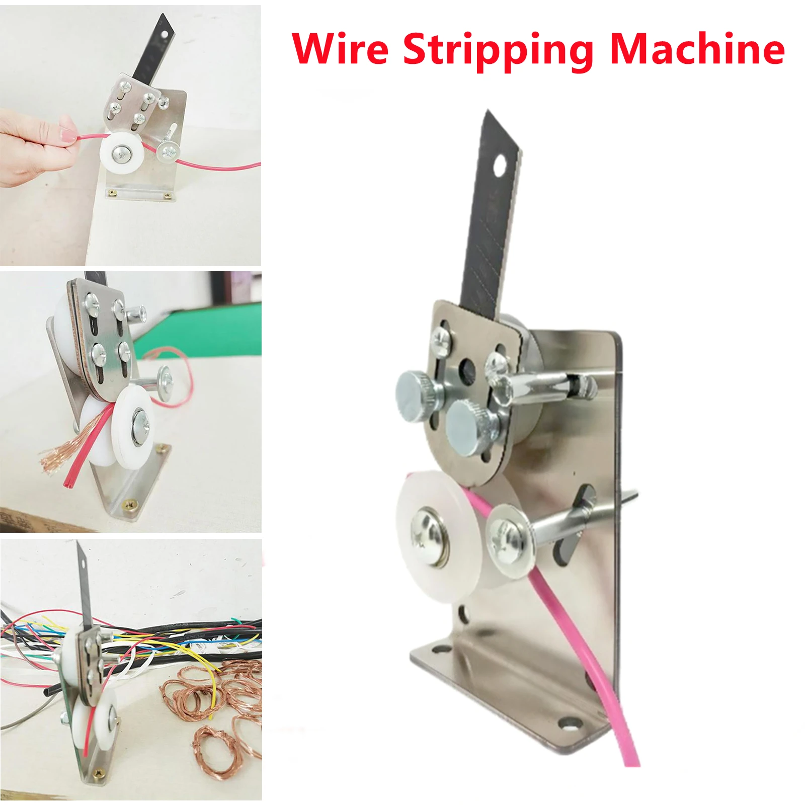 Manual Portable Wire Stripping Machine Scrap Cable Peeling Machines Hand Tool Small Manual Wire Stripper Recycle Tool