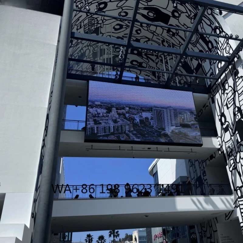 

IP65 Waterproof 3D LED Wall Mount Screen P4.44 P5.7 P6.66 P10 10000cd/m Full Color Outdoor Advertising Display