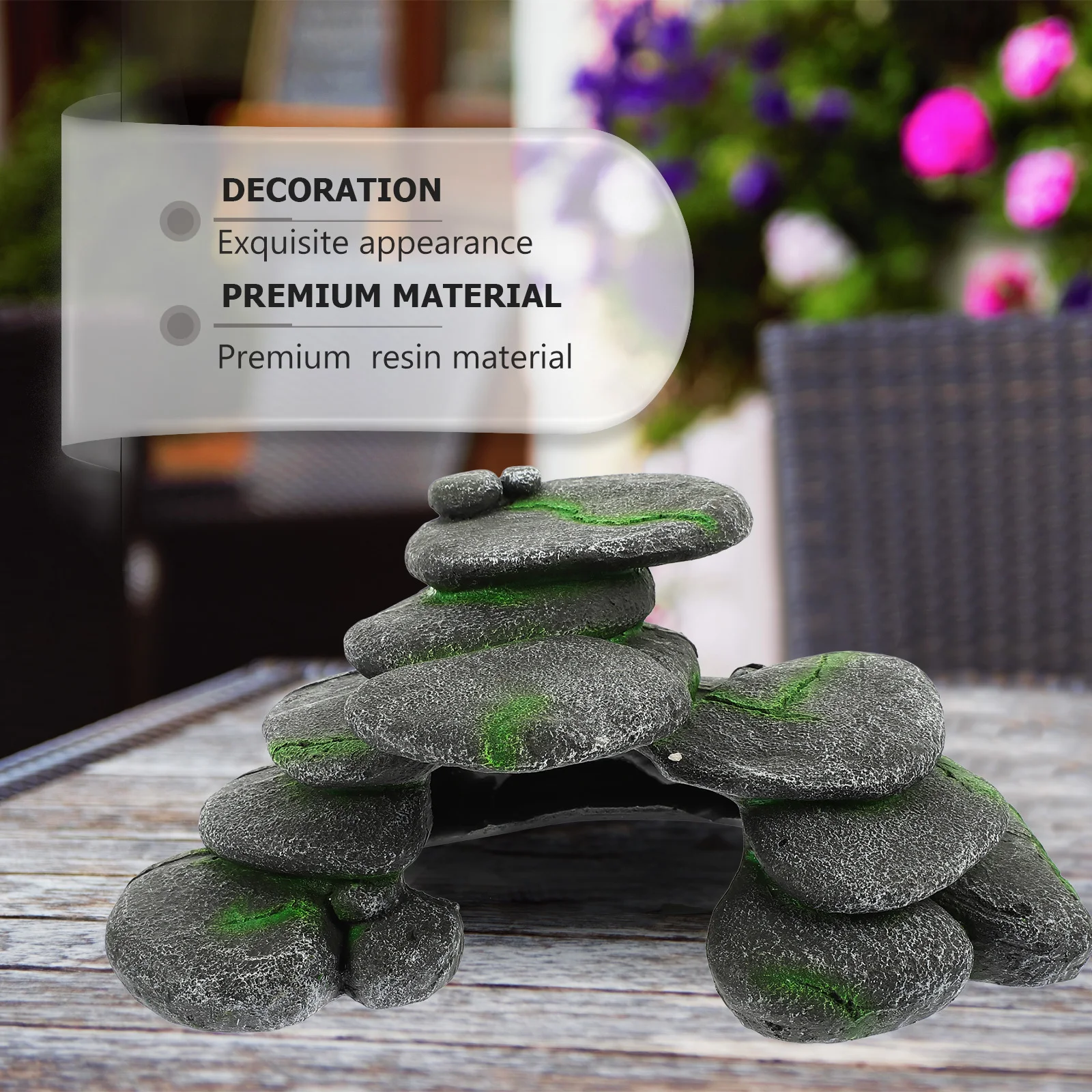 

Simulated Cobblestone Turtle Basking Platform Turtle Hiding Cave Reptile Habitat Tank Decoration Tortoise Basking Platform