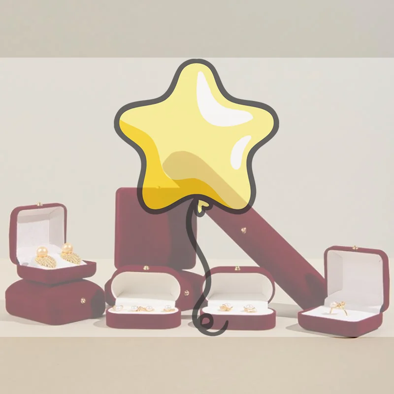 

Флокированная золотая пряжка, шкатулка для драгоценностей, кулон, кольцо, ожерелье, серьги, браслет, коробка для хранения, роскошная упаковочная коробка