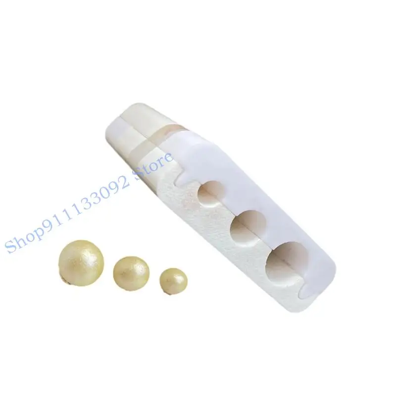 

H9ED Jewelry Making Tool Round Egg Shaped Bead Roller Mould 3 Size Polymer Clay Resin Crafting Accessory