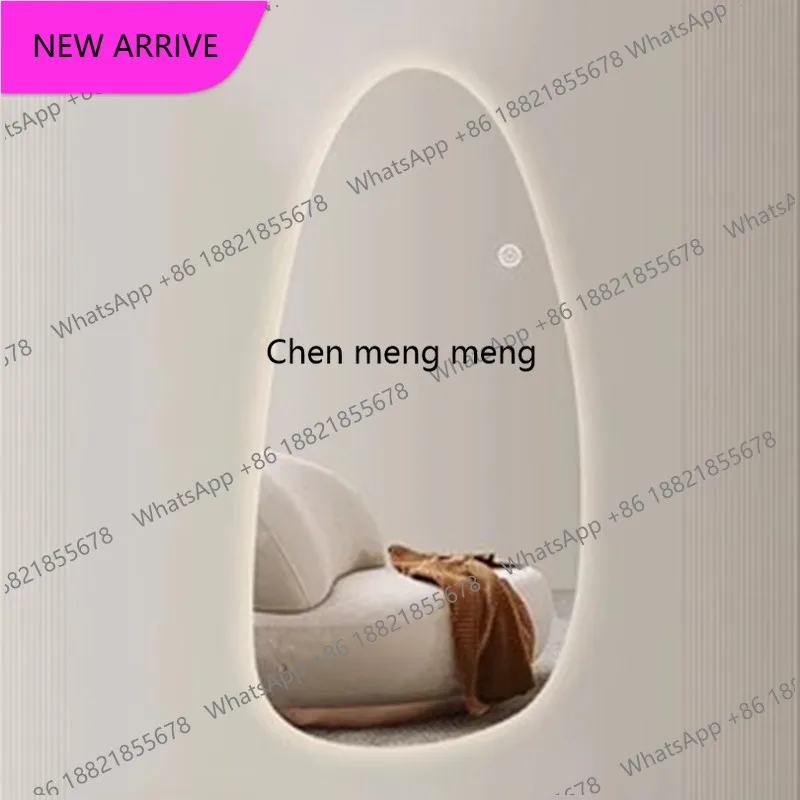 A139Light luxury full body special-shaped dressing mirror simple wall-mounted art fitting mirror frameless