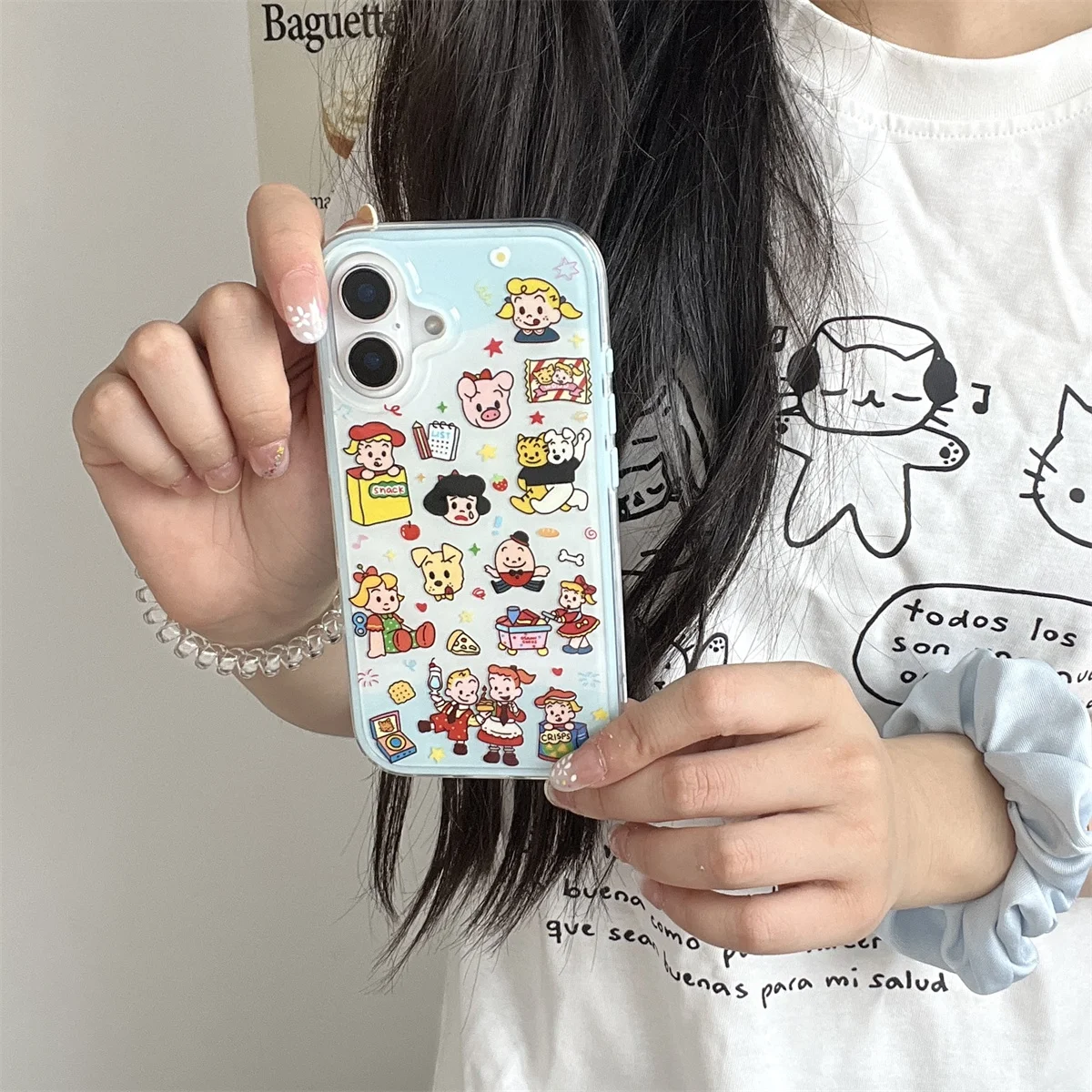 

Cute cartoon boys and girls Phone Case For iPhone 16 15 14 13 Pro Max fundas iphone 16 case Protective cover iPhone 13 case 16