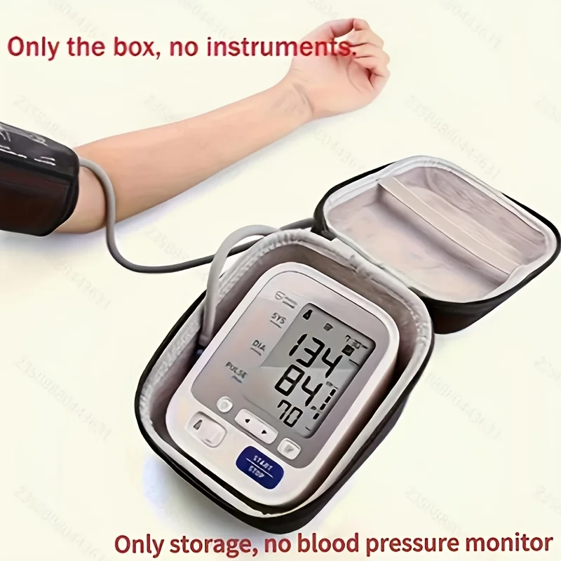 1PC Durable portable blood pressure monitor storage box, made of EVA hard-shell storage container