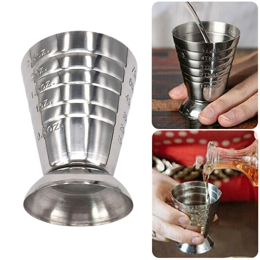 High Quality Quality Is Guaranteed Measure Cup Beaker 75ml Bottom Diameter: 4.5cm Height: 6.9cm Stainless Steel