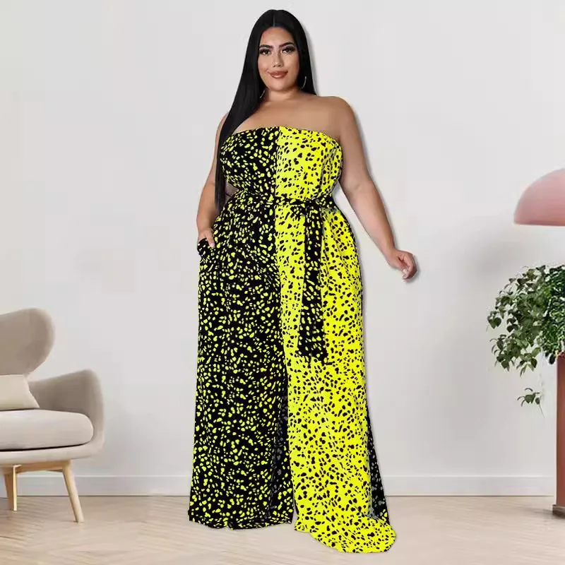 

218152 Large Women's Off Shoulder Spring New Style Bra and Jumpsuit Factory