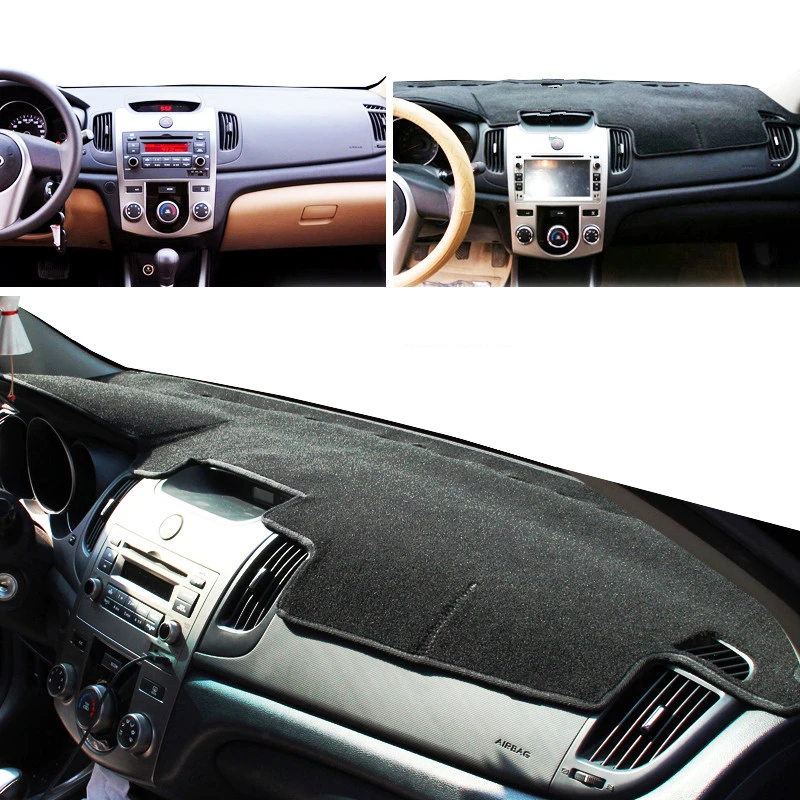 For Kia Forte Cerato Koup TD 2009 2010 2011 2012 2013 Dashboard Cover Dash Mat Rug Sunshade Protector Carpet Anti-UV Car Styling