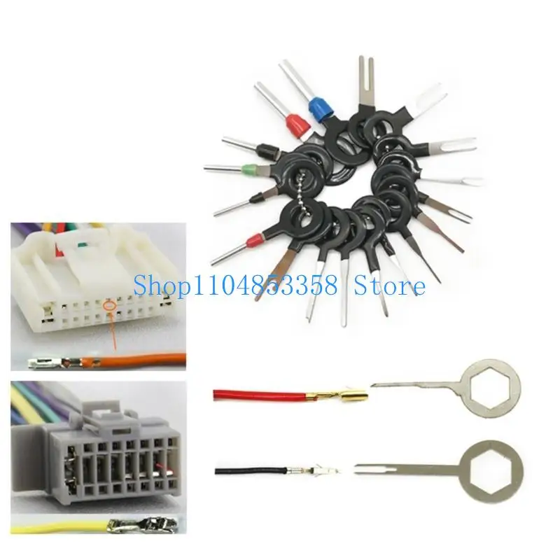 Bộ công cụ loại bỏ thiết bị đầu cuối 652F, Bộ kéo tháo bộ sưu tập chốt dây điện cho đầu nối điện Bảo dưỡng xe