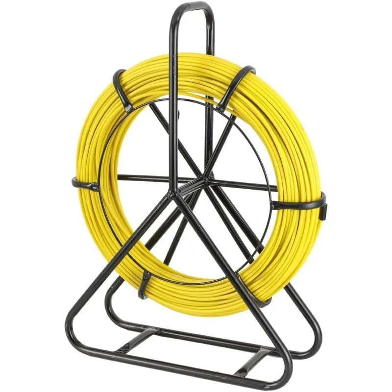 

Fish Tape Fiberglass 1/4 328ft Electrical Fishtape, Duct Rodder Fish Tape Wire Puller Cable Running Rod for Pulling Cables Wires