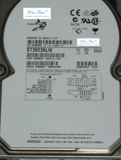 

Для ST39236LW 9G 7,2 K Ultra2 68-pin SCSI