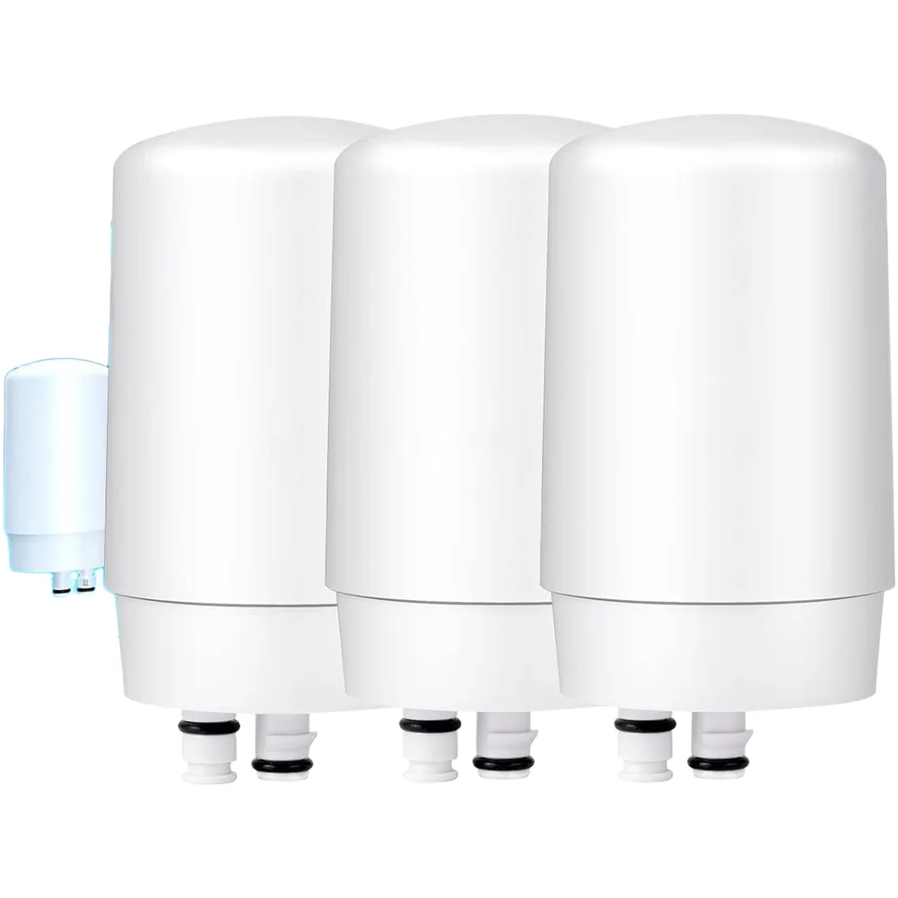 Tap Water Purifier Cartridge with Activated Carbon Designed for Standard Faucet Installation and Extended Life