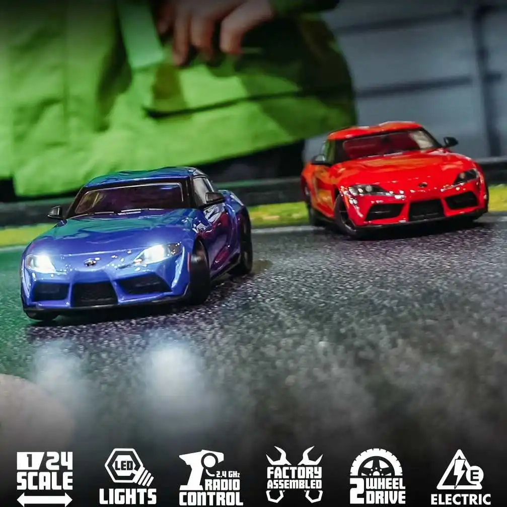 HPI Stage D24 1/24 Toyota Supra RC Drift Car 2.4G 2WD High Speed Remote Control Drifting Vehicle For Adult Hobby