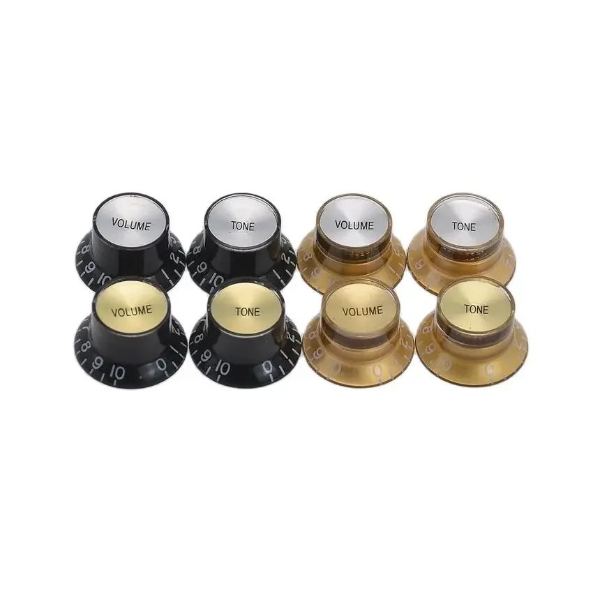 18 Splines Acrylic Electric Guitar Tone Volume Hat Control Knob