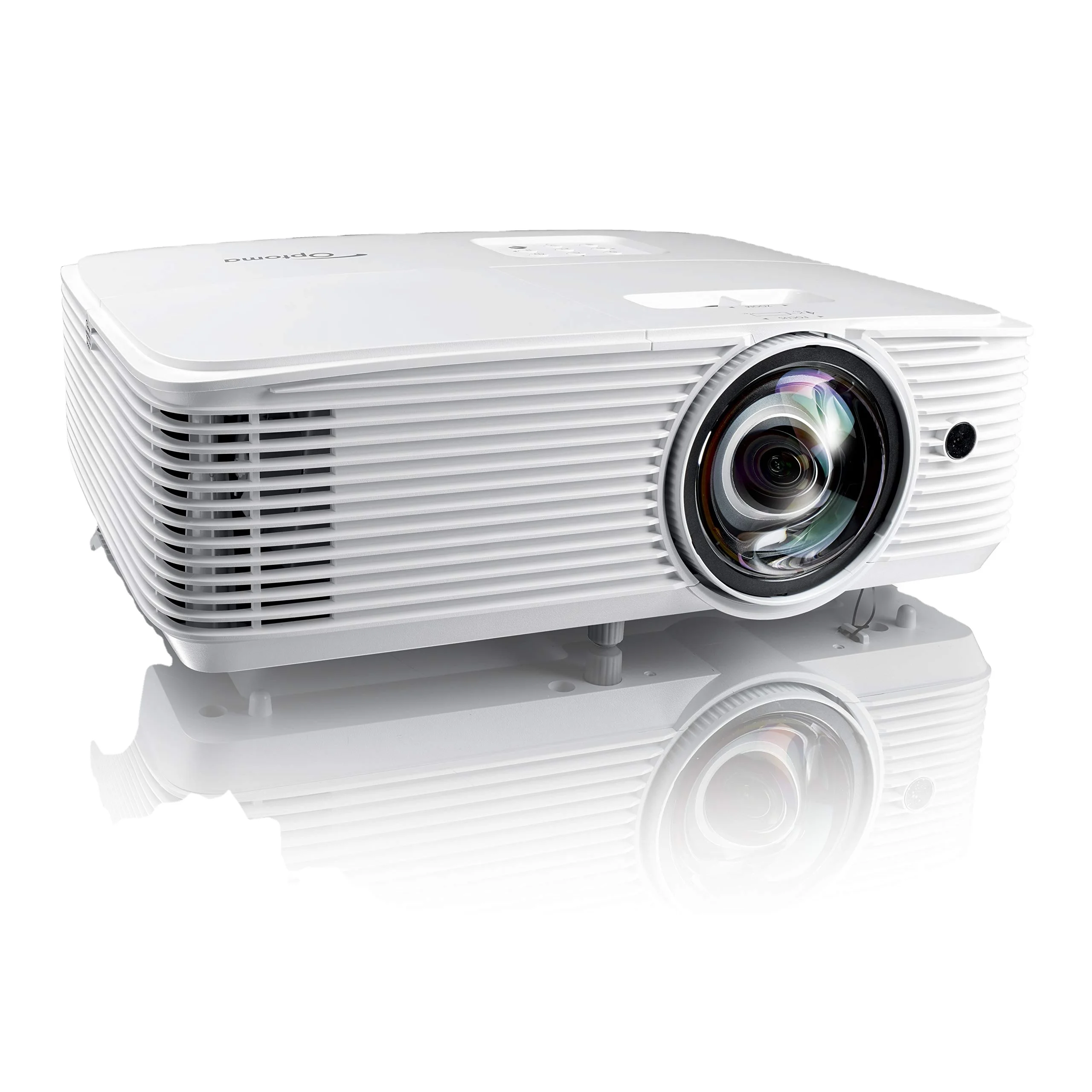 

R Optoma EH412ST Short Throw 1080P HDR Projector 4000 Lumens 15,000 Hours Lamp Life Built-in Speakers Port le