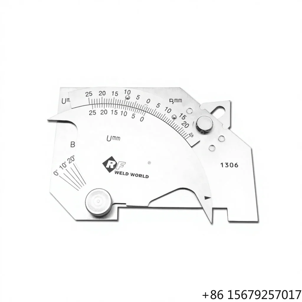 ROCFLY WGU-7M Stainless Steel Bridge Cam Weld Gauge in Metric with 1 Year Warranty for Welding Measurements