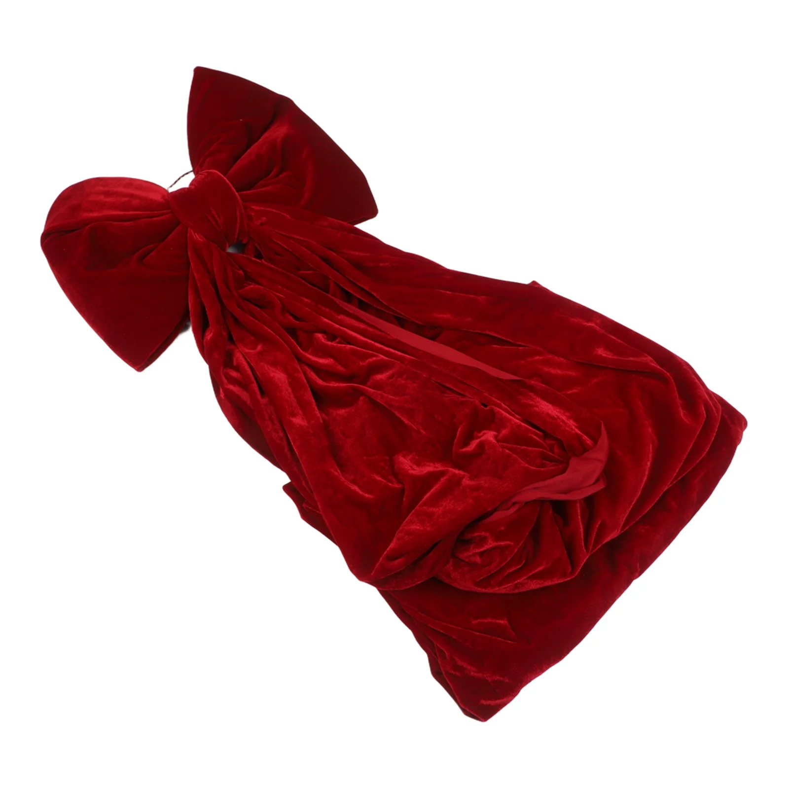 

Бордовый, красный, зеленый и белый бархат для рождественского украшения с бантом, 15, 74 на 78, 74 дюйма, мягкий материал с подвесным шнуром