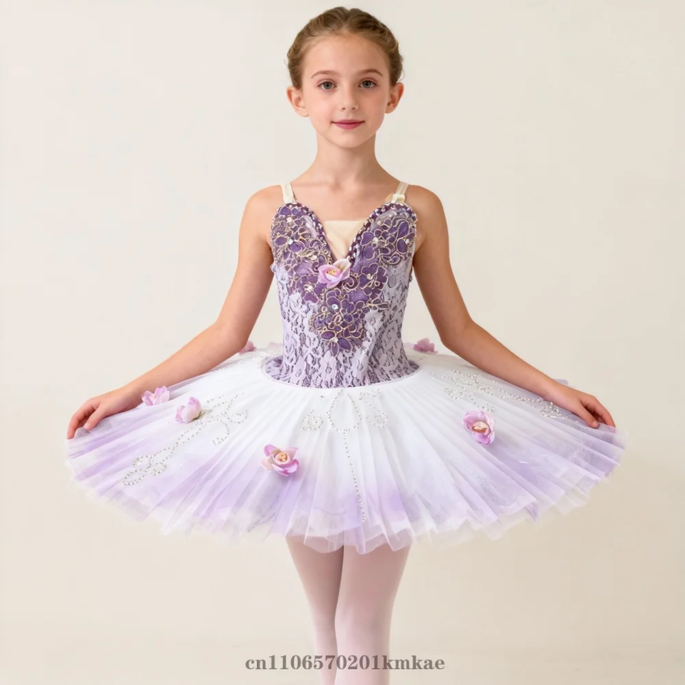 

Балетное платье-пачка с пайетками для выступлений, костюм для современного танца для женщин и девочек, юбка для балета, платье для девочек