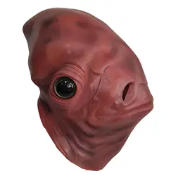 Admiral Akbar Latex Mask Cosplay Accessory for Adults Lifelike Design Perfect for Halloween Costume Parties
