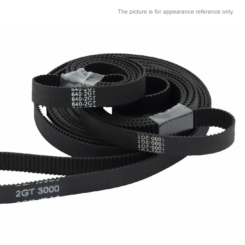 GT2 Rubber Timing Belt 2GT Closed-loop Synchronous Bandwidth 5/6/9/10/15/20mm Perimeter 1002-3828mm Are Suitable For 3D Printers