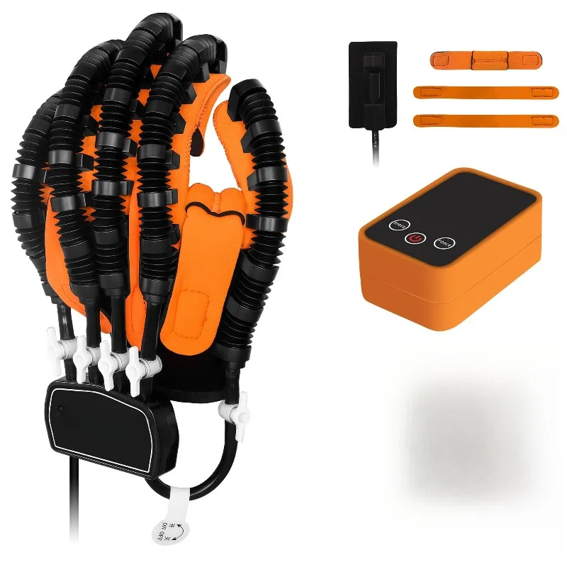 Plug-in style rehabilitation training stroke hemiplegia hand massage robot gloves