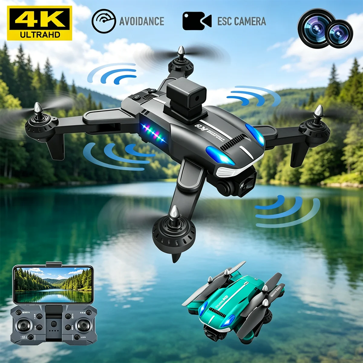 k8-rc-drone-4k-professional-hd-dual-camera-obstacle-avoidance-optical-flow-positioning-foldable-quadcopter-toy-plane-kid-gifts