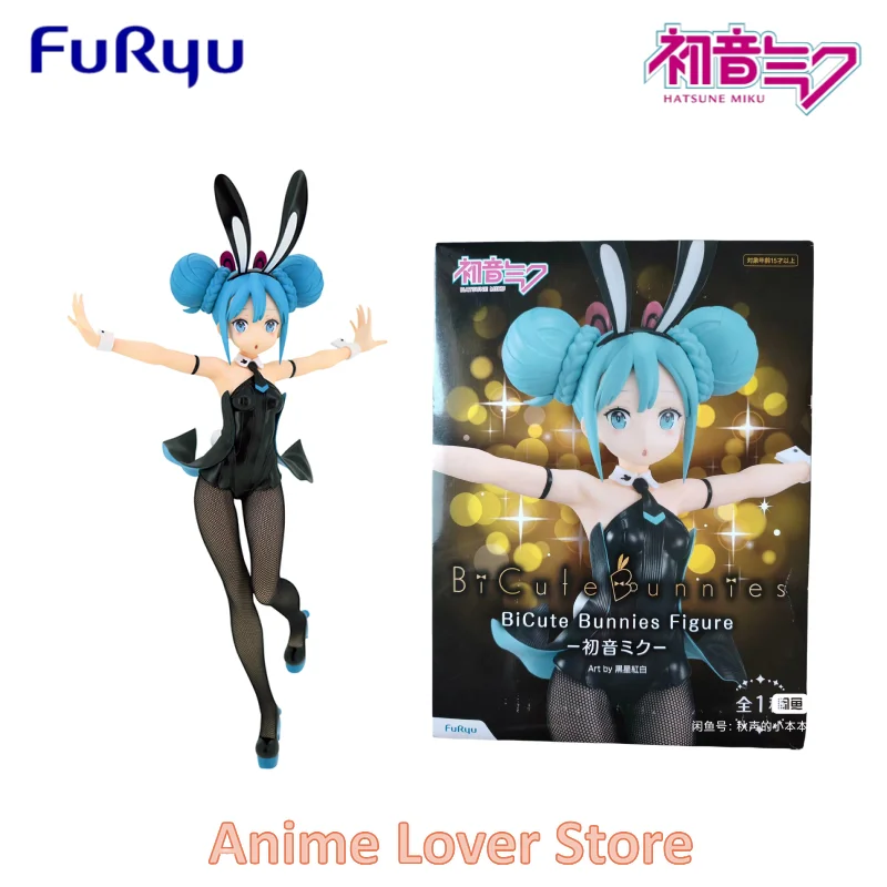 W magazynie Furyu oryginalny Miku króliczek królik Anime rysunek zabawki dla dzieci prezent kolekcjonerskie modele ozdoby