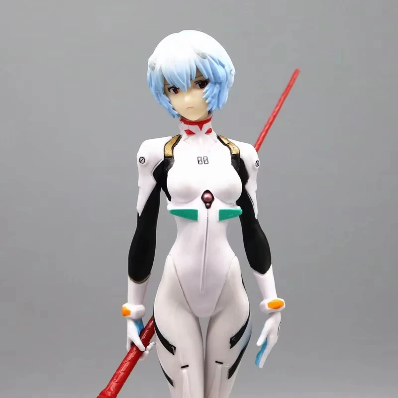 23cm Ayanami Rei Action Figures NEON GENESIS EVANGELION PVC Figurines Model Anime EVA Garage Kits Toy Ornaments ACG Collection