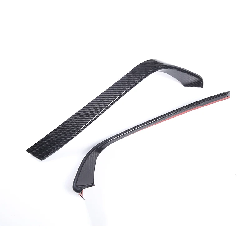 Real Carbon Fiber Front Bumper Fog Light Lower Lamp Probe Cover Frame Trim For Toyota GR Supra A90 2019-2022 Car Accessories