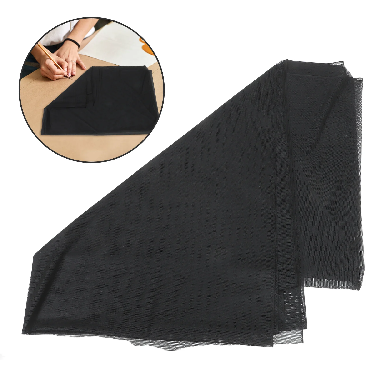 

Durable Nylon Mesh Fabric Fine Netting Stretchable for Backpack Pockets Mesh Bags Dresses Netting Clothes DIY Sewing Projects