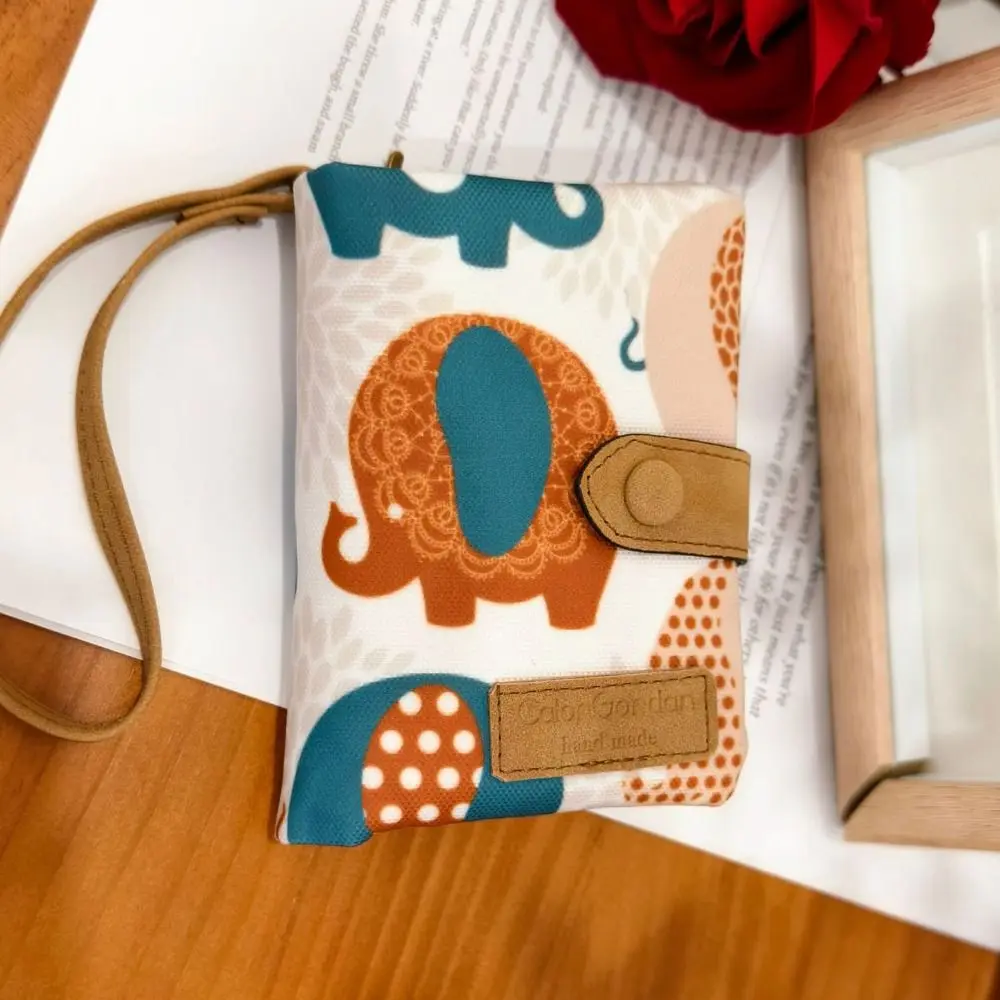 Niedliche Kurze Geldbörse mit Reißverschluss, PU-Druck, Münzgeldbörse, Leder-Kartenhalter für Damen und Mädchen – Detail 7