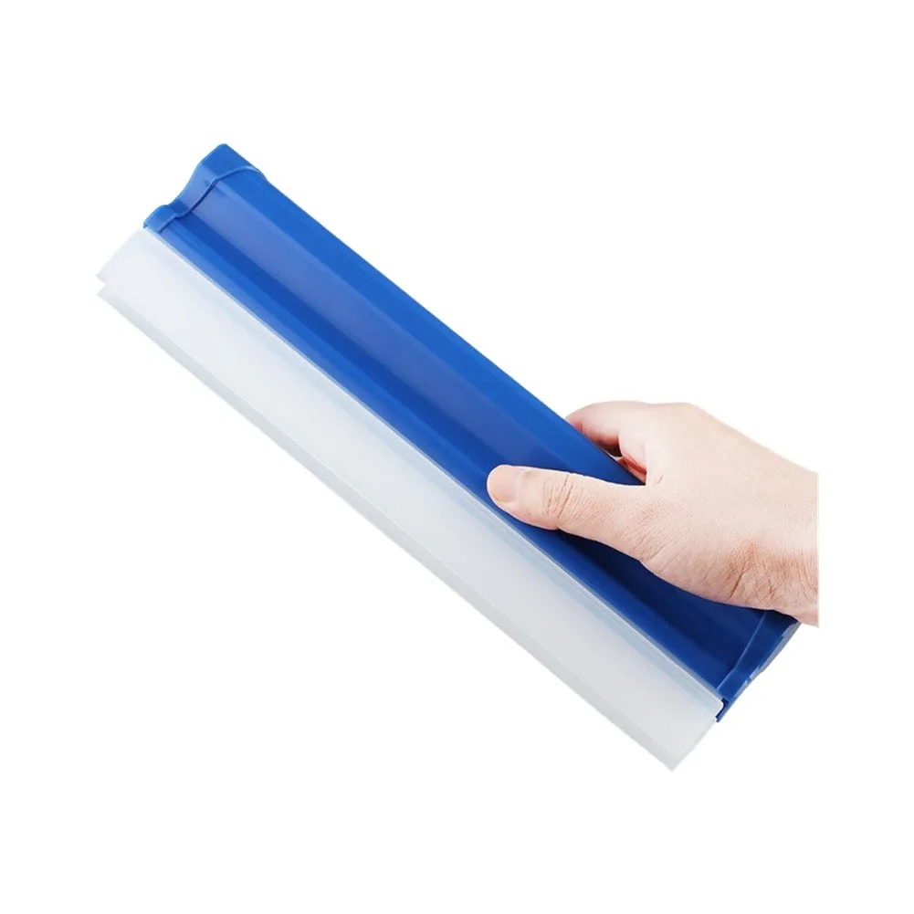  4PCS Car Wiper Fouble Row Silicone Scraper Tool For Car Cleaning Trucks, SUVs, For Rvs 20CM/30CM Blue Silicone Material