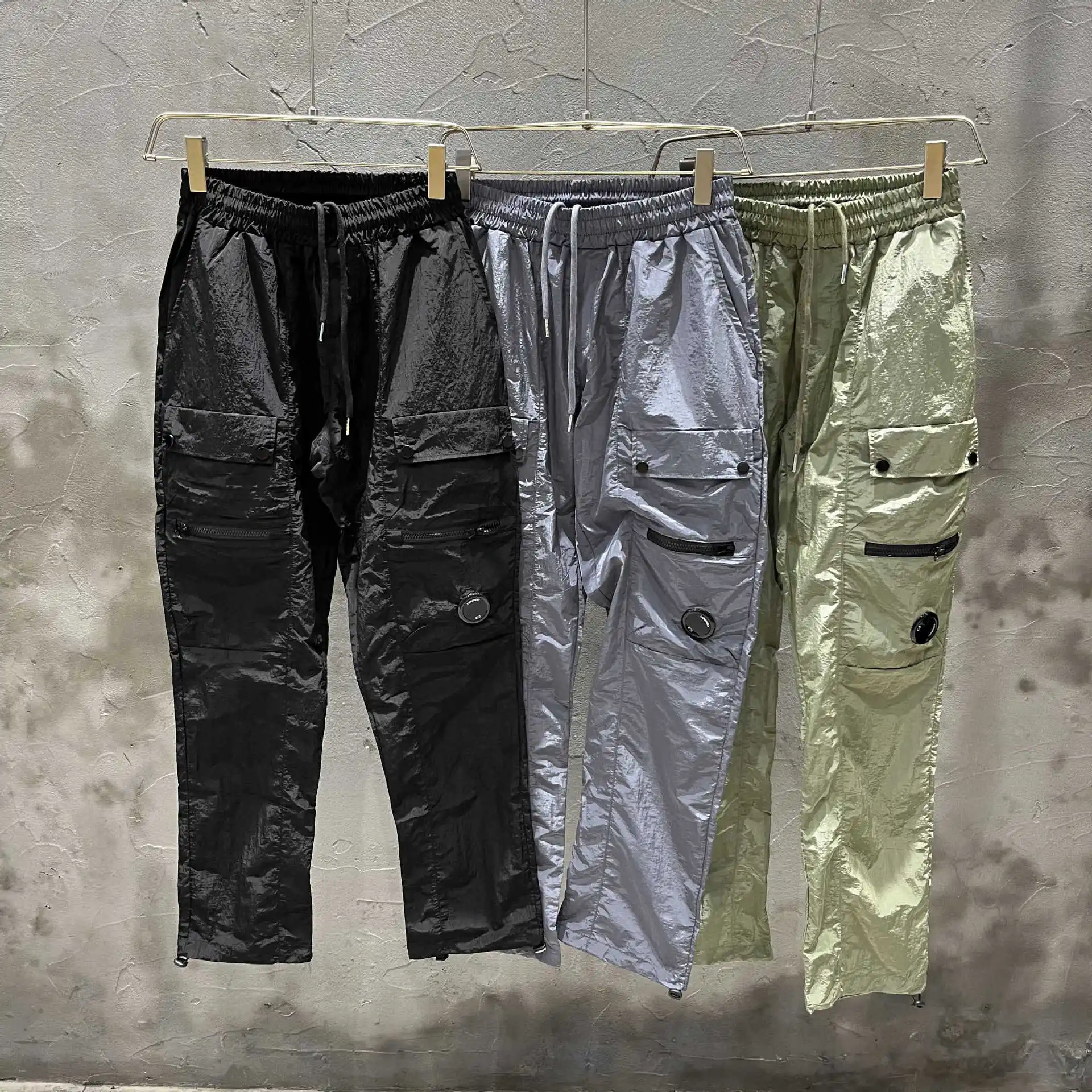 

European Work Pants Men's Outdoor Casual Summer Thin Style Quick Drying Loose Tousrers Camping Riding Travel Camping Sport Longs