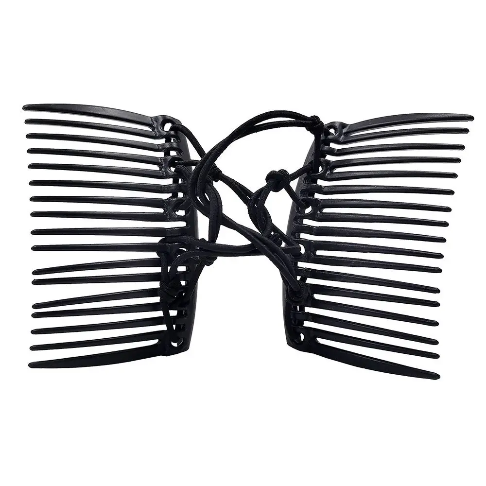 

6 Colors Strong Hold Exquisite Barrette Hair Hoop Hair Combs Elastic Rope Hairdresser Elastic Rope Pan Hair Clips Lazy Comb