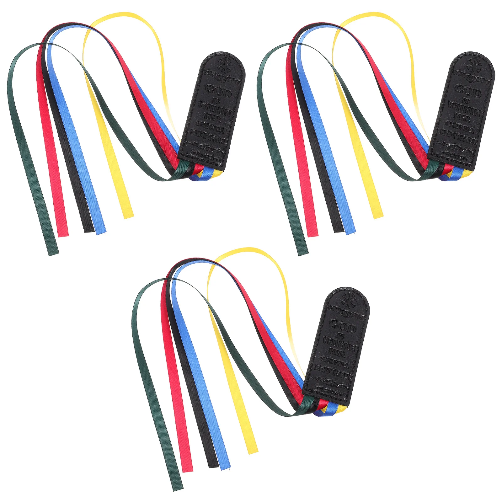 3Pcs Ribbon Book Markers Page Markers for Students Teachers Bible Reading Accessories Decorative Book Tabs