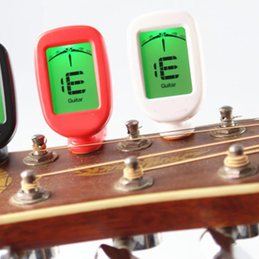 

Portable Electronic Tuner for Violin Ukulele Guitar Durable Plastic Metal LCD Display Light Clear Pattern Intuitive Convenient