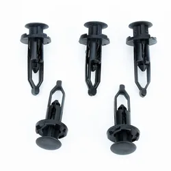 10Pcs Auto Fasteners For Toyota Corolla Rav4 Avensis Auris Fender Clips Bumper Rivets Black Plastic Car Door Trim Retainer